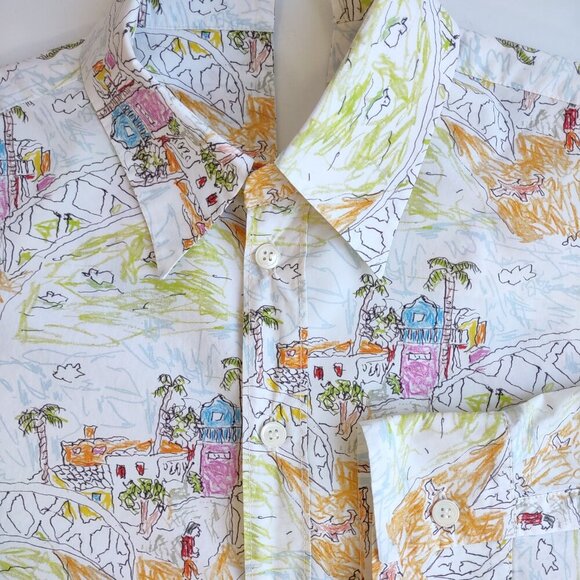 MARNI x Maria Magdalena Suarez Women Shirt Poplin St. Bridge  Size 4/6 US ~ 36EU - Picture 1 of 16